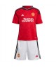 Günstige Manchester United Donny van de Beek #34 Heimtrikotsatz Kinder 2023-24 Kurzarm (+ Kurze Hosen)